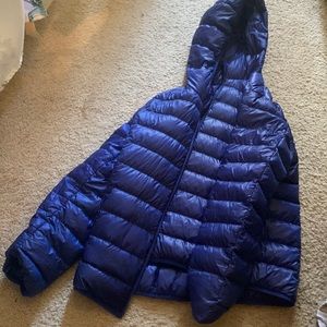 Uniqlo large blue ultra light down jacket